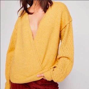 Free People That’s A Wrap Knit Sweater size XS